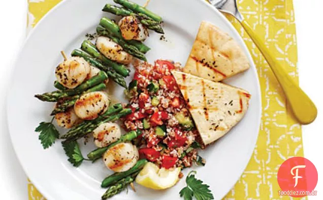 Kabobs De Vieira Grelhados