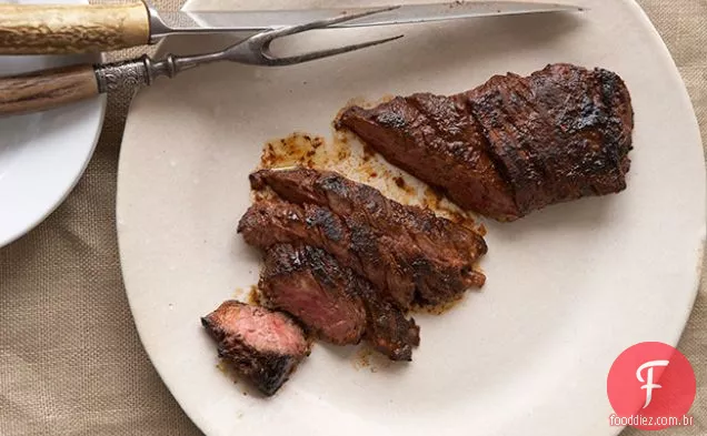 Carne Adobada: Bife De Saia Marinado Adobo Grelhado