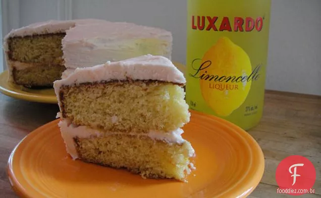 Cozinhe o livro: Bolo De Camada De Limão Com Cobertura de Campari