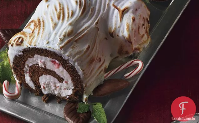 Chocolate congelado-Peppermint Bùche de Noël