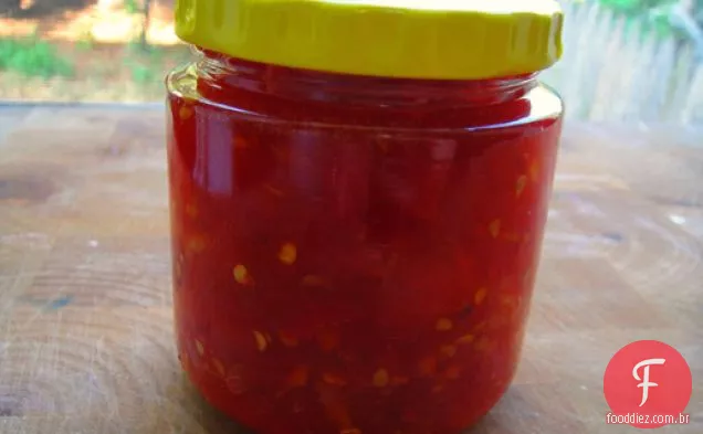 Cozinhe o livro: geléia de tomate picante