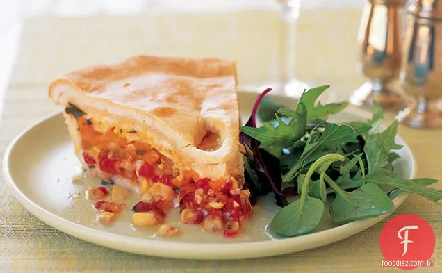 Torta de tomate e milho