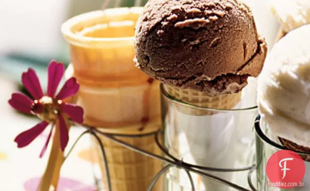 Sorvete De Chocolate Duplo