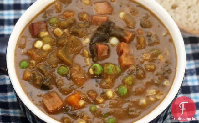 Sopa De Ervilha De Presunto Vegetal Picante