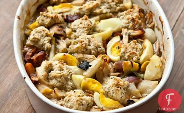 Frango e bolinhos de Chris Hastings