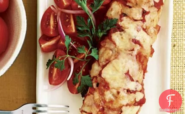 Enchiladas de espinafre e caranguejo