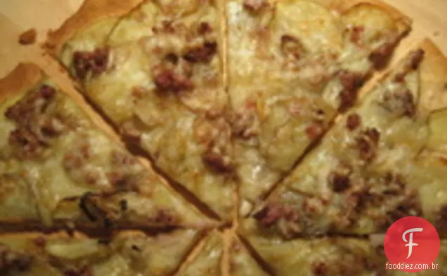 Meat Lite: Pizza de batata e Salsicha