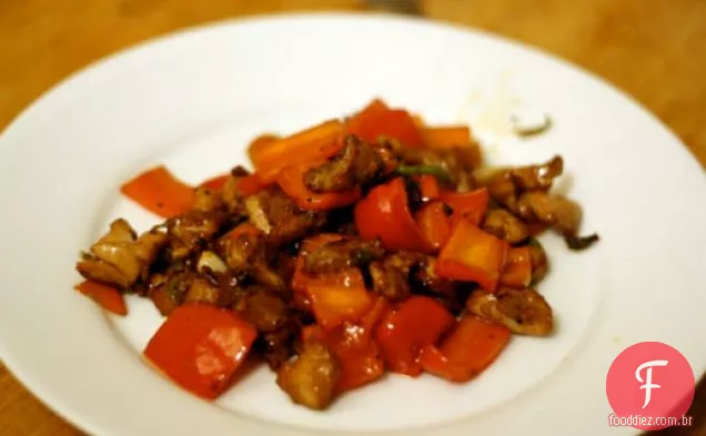 Jantar esta noite: frango entorpecido e quente (Ma La zi Ji)