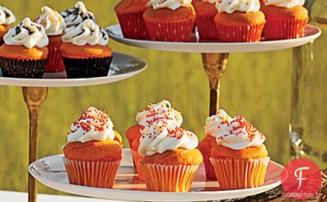 Mini Laranja Creamsicle Cupcakes