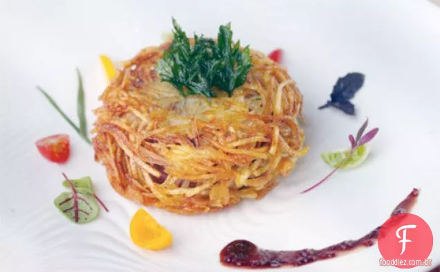 Cozinhar o livro: hambúrguer e batatas fritas
