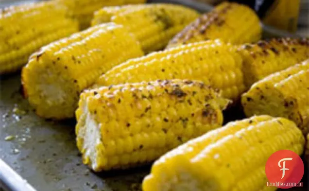 Cozinhe o livro: milho grelhado na espiga