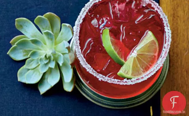 Hibiscus-Mint Margaritas