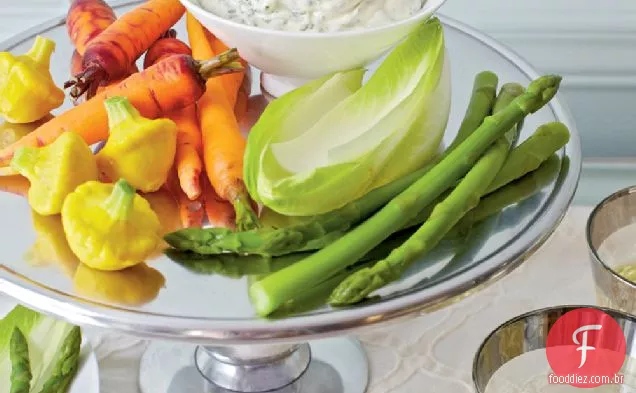 Basil Aïoli com Crudités