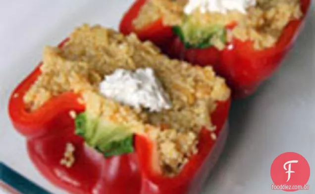 Jantar Esta Noite: Cuscuz-Pimentos Recheados