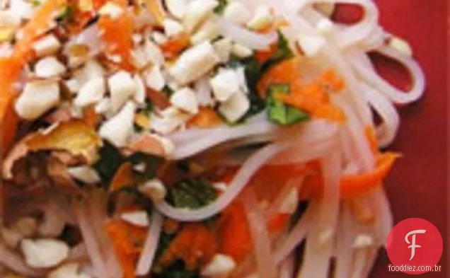 Jantar Esta Noite: Salada De Macarrão De Arroz Vietnamita