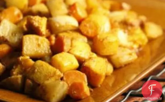 Vegetais De Raiz Torrados Com Chermoula