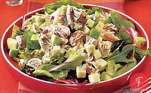 Salada de frango e maçã