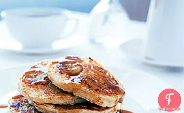 Panquecas de leitelho com Bananas caramelizadas