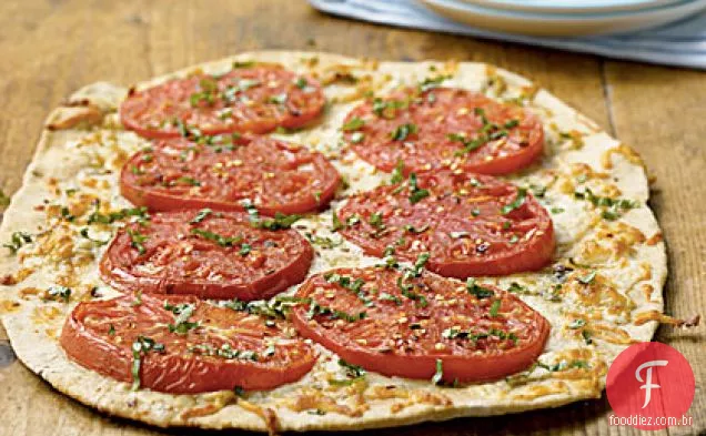 Gorgonzola e Mortgage Lifter tomate Pizza