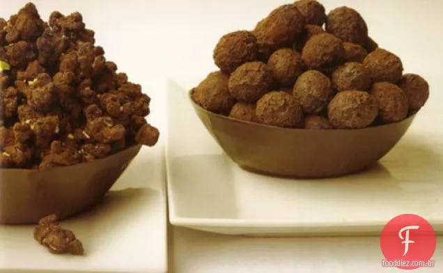 Cozinhe o livro: pipoca de Chocolate e uvas