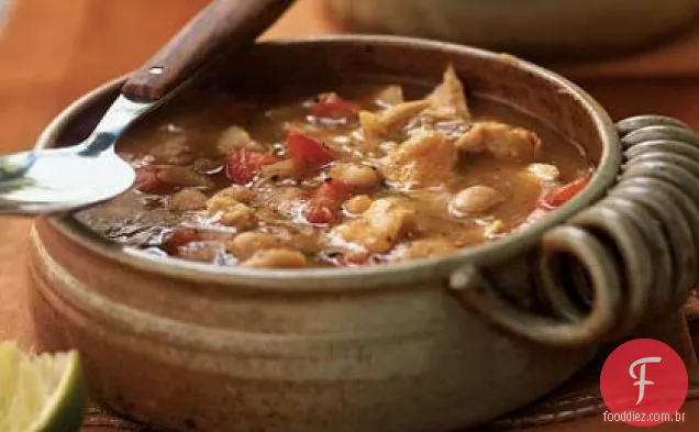 Feijão branco e Peru Chili