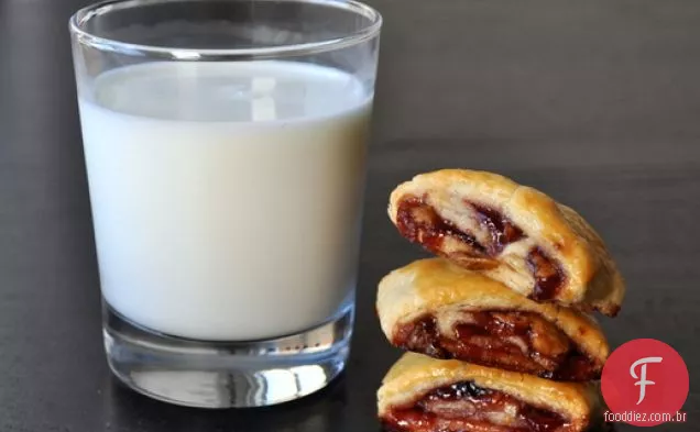Manteiga de amendoim e geléia Roll-Up Cookies