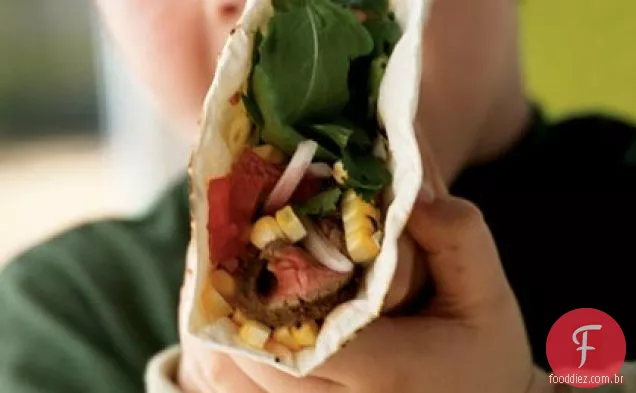 Tacos Macios De Bife Grelhado