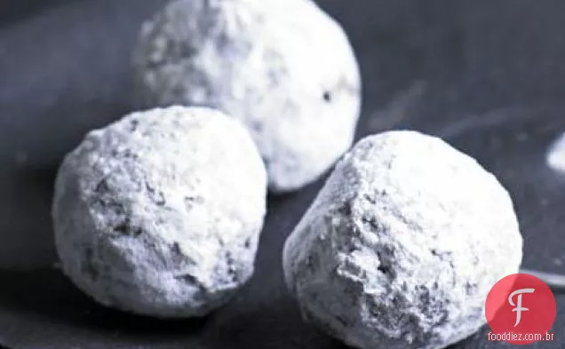 Trufas de chocolate com hortelã