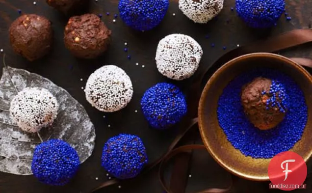 Trufas de avelã de Choc