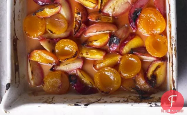 Frutos de caroço torrados