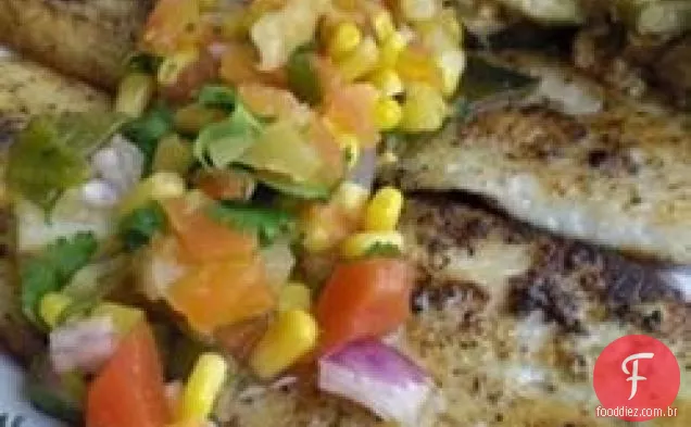 Peixe-Gato Com Salsa De Frutas Tropicais
