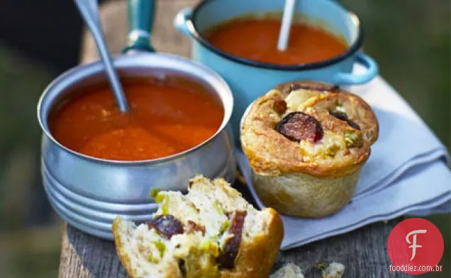 Sopa cremosa de tomate