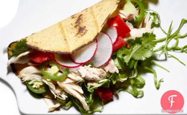 Tacos Macios De Frango Assado