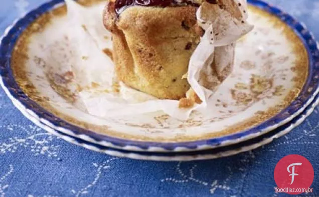Muffins de choc cereja