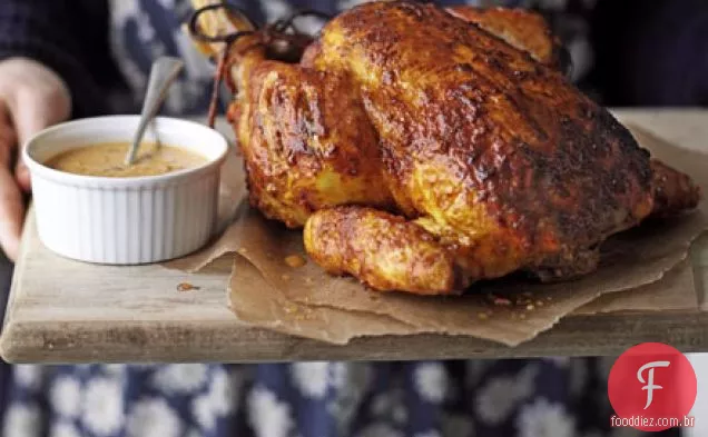 Frango assado Tandoori