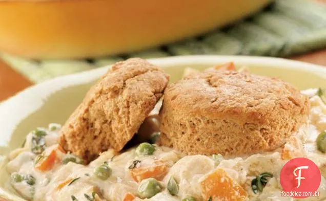 Torta De Frango Com Biscoitos De Leitelho