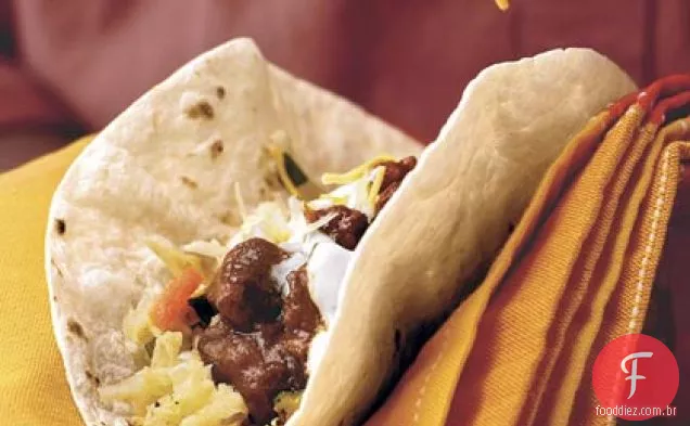 Tacos de carne de fogão lento