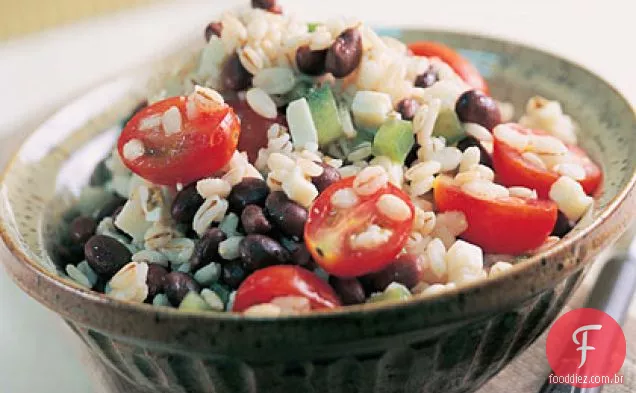 Salada de cevada e Feijão Preto