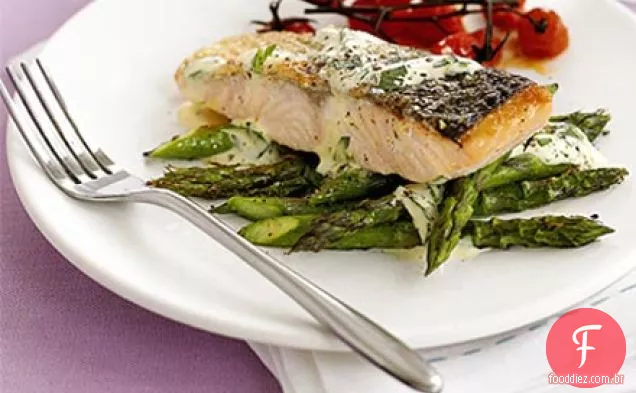 Salmão com estragão Holandês