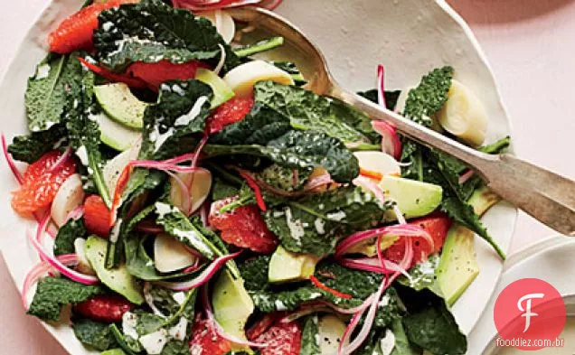 Toranja e corações de salada de Palma