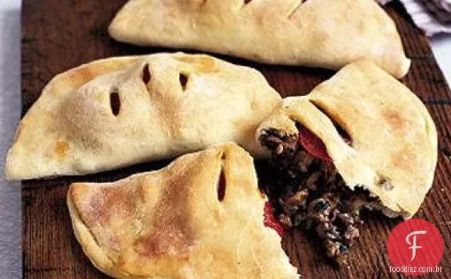 Tortas de pizza de cordeiro