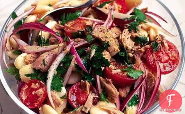 Salada de atum e butterbean