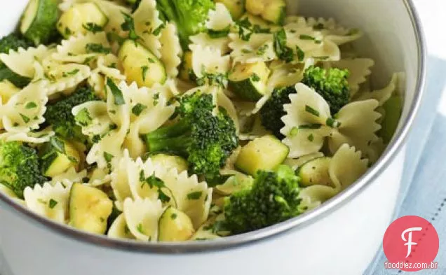 Courgette, brócolis e massa gremolata