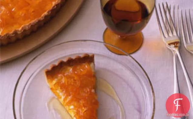 Kumquat cristalizado e Torta de ricota