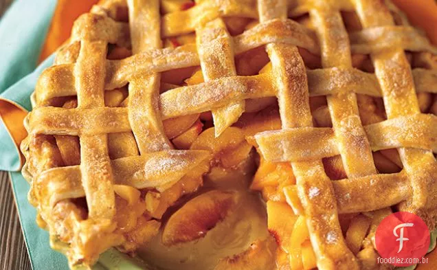 Peach Lattice Pie