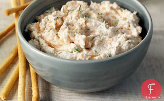 Salmão defumado, endro e limão paté