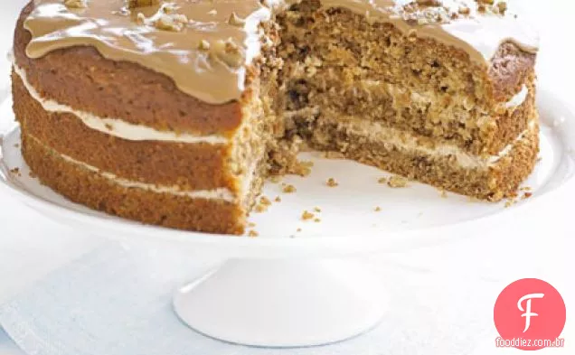 A reforma final: bolo de noz de café