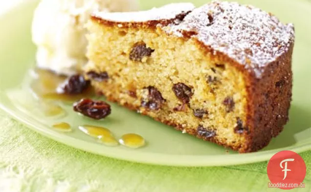 Bolo de passas de amêndoa com xerez