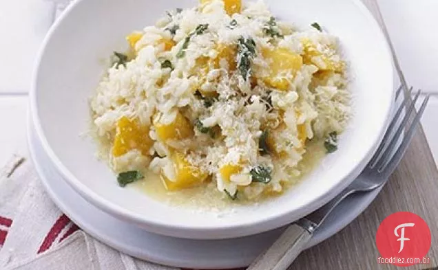 Risoto de abóbora microondas