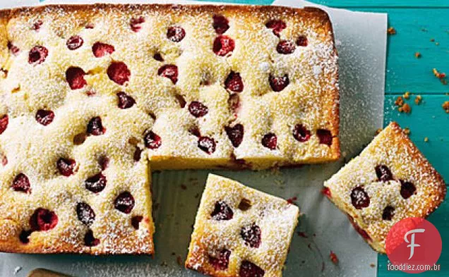 Bolo De Limão Com Framboesa Amanteigada